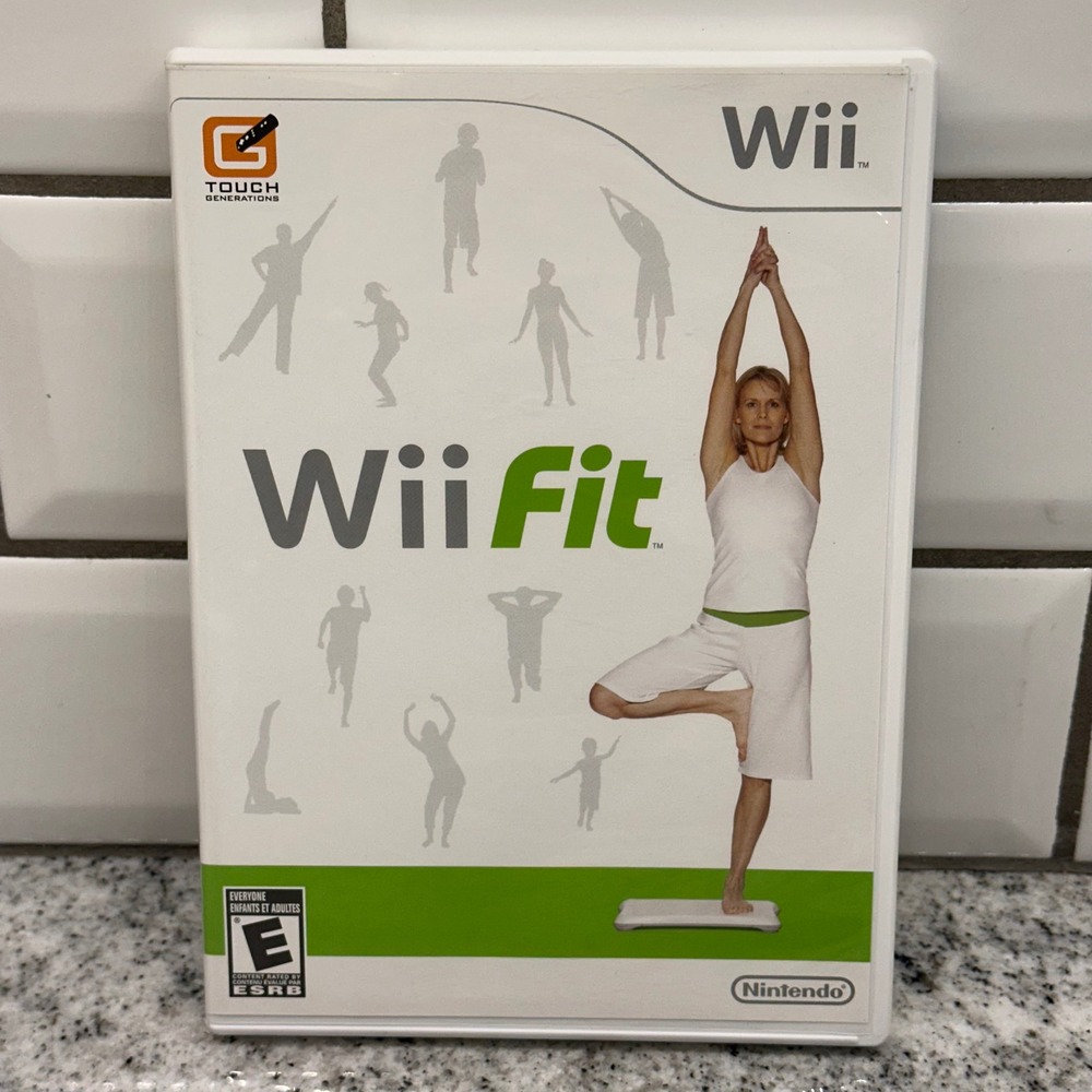 Nintendo Wii Fit Game DVD Fitness Yoga Balance Board Exercise 2008 Active